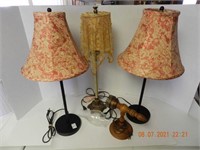 ASSORTED LAMPS (4) ,ALL ITEMS SOLD AS IS, NOT