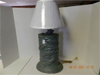 FIBRE CAST DOLPHIN LAMP ,ALL ITEMS SOLD AS IS,