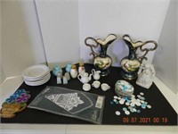 URNS, ASSORTED COLLECTIBLES ,ALL ITEMS SOLD AS