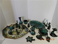 ASSORTED BLUE MOUNTAIN POTTERY/TRAY ,ALL ITEMS