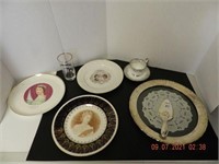 CORONATION PLATES, SILVER PLATE TRAY, ETC. ,ALL