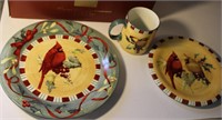 Lenox "Winter Greetings" 8 place settings w boxes