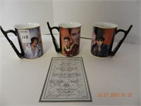 3 ELVIS CUPS/CERT. ,ALL ITEMS SOLD AS IS, NOT