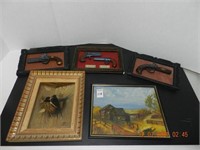 2-OIL PAINTINGS/WALL DÉCOR ,ALL ITEMS SOLD AS IS,
