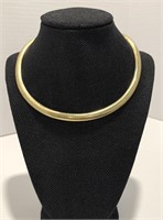 14 Karat Gold Omega Necklace