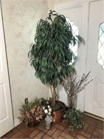 Faux Tree in Copper Pot