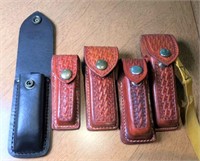 Swiss Army Knife with Leather Cases