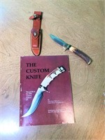 Bone Knife in Leather Case