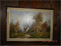 OIL PAINTING ON CANVAS (FRAME DIMENSION-APPROX
