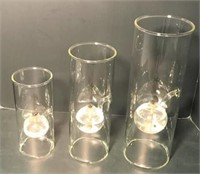 Modern Glass Hurricane Oil Lamps