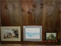 WATERCOLOR- PICTURE-PRINT ,ALL ITEMS SOLD AS IS,