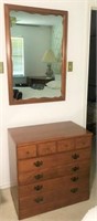 Ethan Allen Chest and Wall Mirror