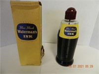WATERMANS INK BOTTLE ,ALL ITEMS SOLD AS IS, NOT