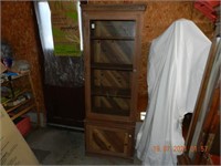CURIO CABINET APPROX 25"WX73"HX16"D ,ALL ITEMS