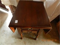 MAPLE LAMP TABLE ,ALL ITEMS SOLD AS IS, NOT