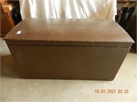 WOODEN STORAGE CHEST APPROX 39"LX20"WX20"H ,ALL