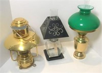 Brass and Metal Oil Lamps