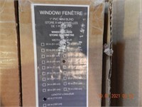 4 WINDOW BLINDS-COLOR-CREAM ,ALL ITEMS SOLD AS