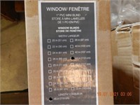 5 WINDOW BLINDS-COLOR-CREAM ,ALL ITEMS SOLD AS