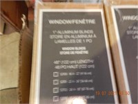 6 WINDOW BLINDS-COLOR-CAPPUCCINO ,ALL ITEMS SOLD