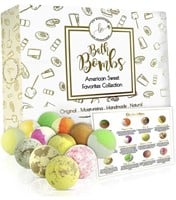 Bath Bombs, Gold Box of Sweet Dessert Natural