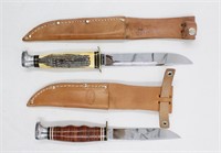 (2) NOS KABAR Hunting Skinning Knives