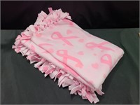 40 x 50 Pink Ribbon Knot Blanket
