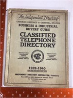1939 - 1940 business Telephone Directory