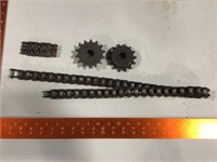 heavy duty chain and gears