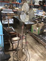 Tall, heavy home made industrial fan