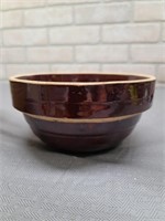 7" Stoneware Mixing Bowl Marked USA
