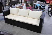 NEW SAFAVIEH PATIO COUCH WITH CUSHIONS