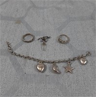 4 Pieces Of Sterling Silver Jewelry. All