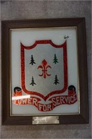 POWER FOR SERVICE PLAQUE