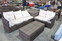 NEW PATIO SECTIONAL WITH TABLE AND STORAGE BOX