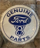 24" Ford Genuine Parts Sign Tin. (new) In Wrapper