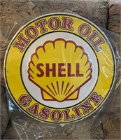 24" Shell Sign Tin. (new) In Wrapper