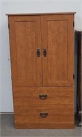 Mission Style Cabinet w/ 2-Drawers