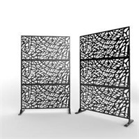 6.33 Ft. H X 3.93 Ft. W Laser Cut Metal Privacy