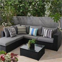 Darcey-rose 4 Piece Rattan Sectional Seating