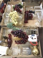 Mugs, Glassware, Rubber Grapes