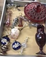 Ruby Glassware And Perfume Bottles