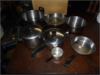 9 Pots & Pans Revere Ware & Others