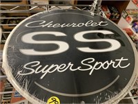METAL CHEVROLET SUPER SPORT SIGN