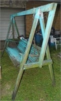 Wood Swing On A Frame