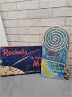 Vintage Rockets To The Moon Pinball Game