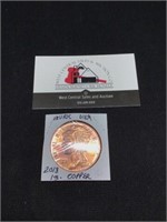 2018 1oz .999 Copper Zombie Coin