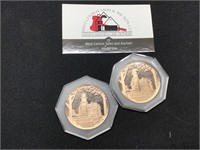 Two Silver Terrace hill Bronze Medals