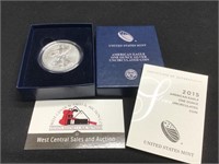 2015 Silver Eagle Uncirculated- Mint packaging