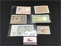 Six Pieces Foreign Currency
